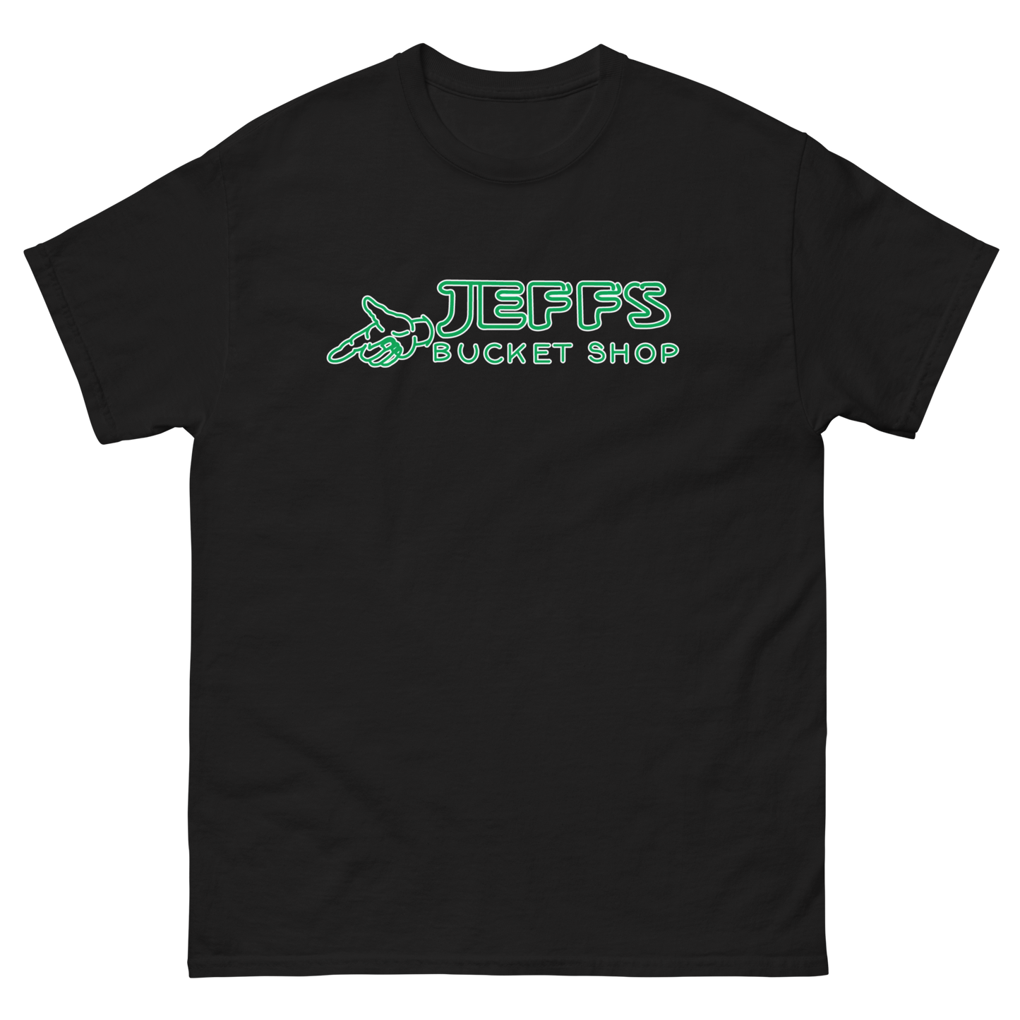 Jeff's Bucket Shop Neon Logo Tee