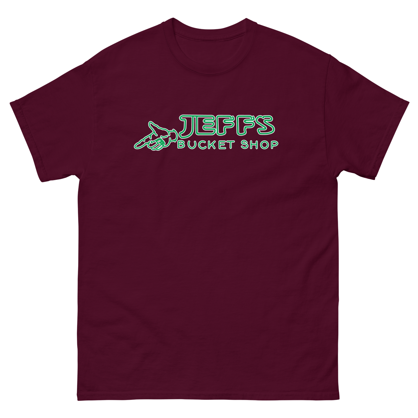 Jeff's Bucket Shop Neon Logo Tee