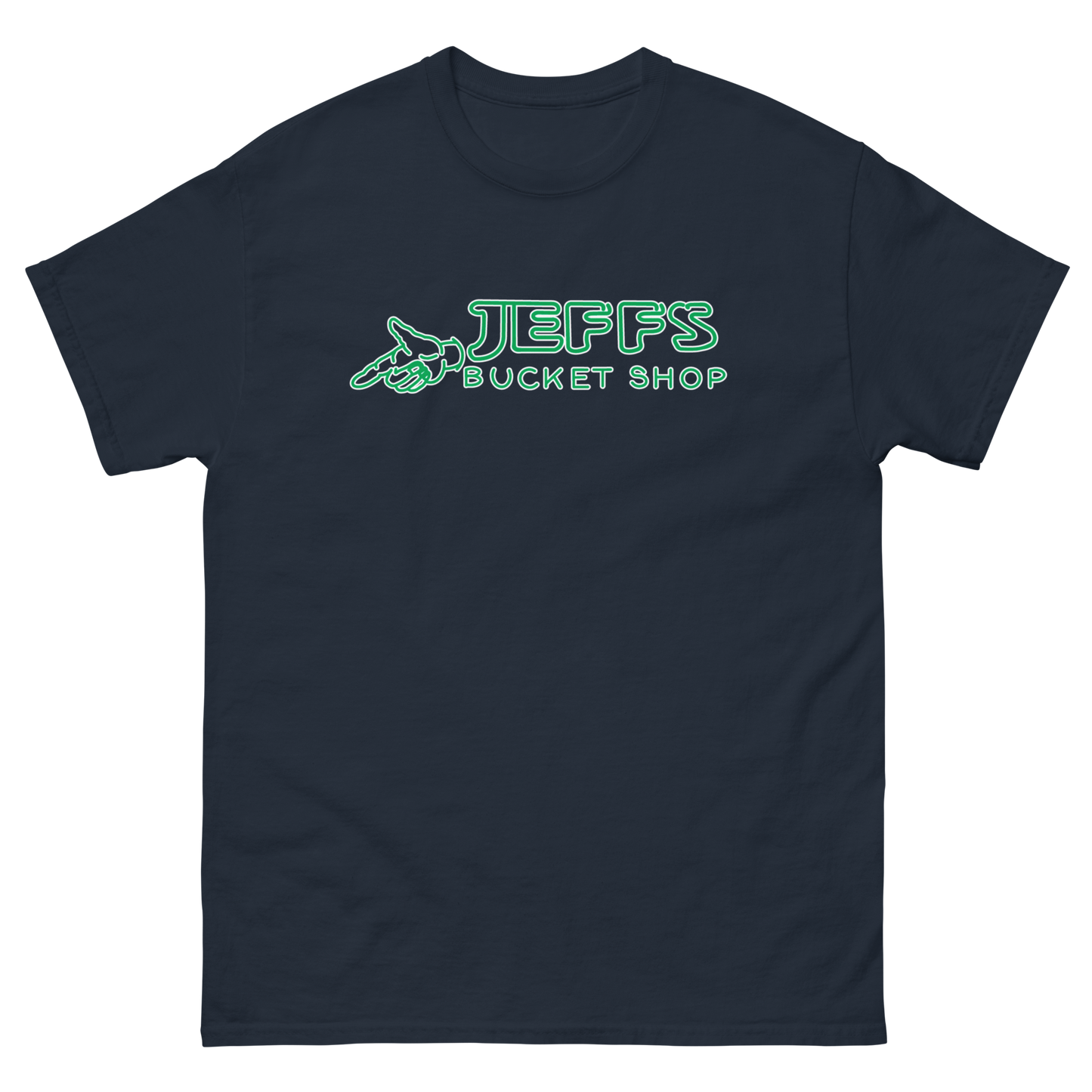 Jeff's Bucket Shop Neon Logo Tee