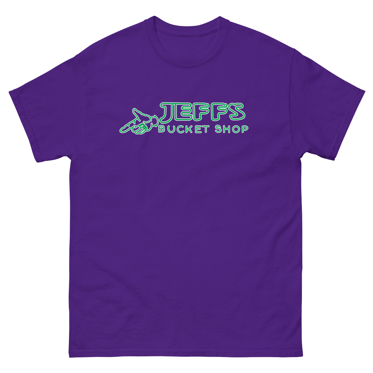 Jeff's Bucket Shop Neon Logo Tee